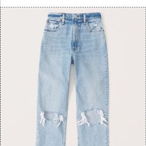 Abercrombie 90’s Straight Ultra High Rise Jeans - Light Wash Size 27 4short